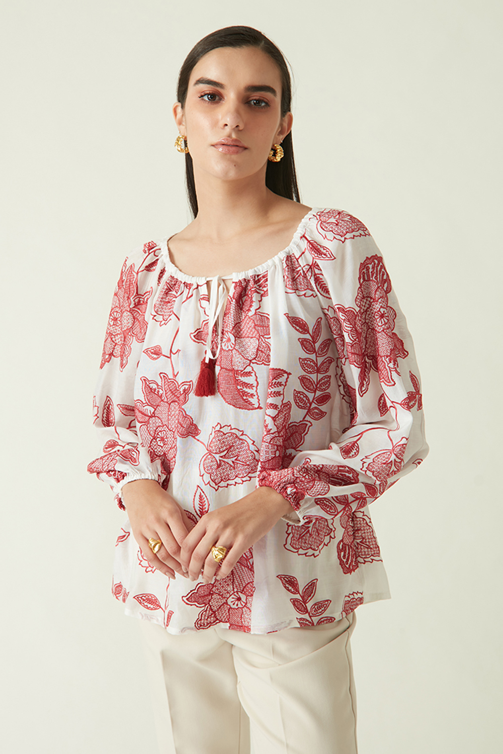 Nias Embroidered Top