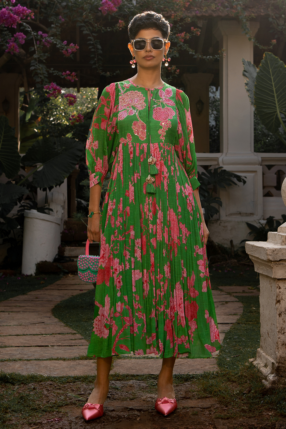 Spring Blooming Floral Maxi Dress