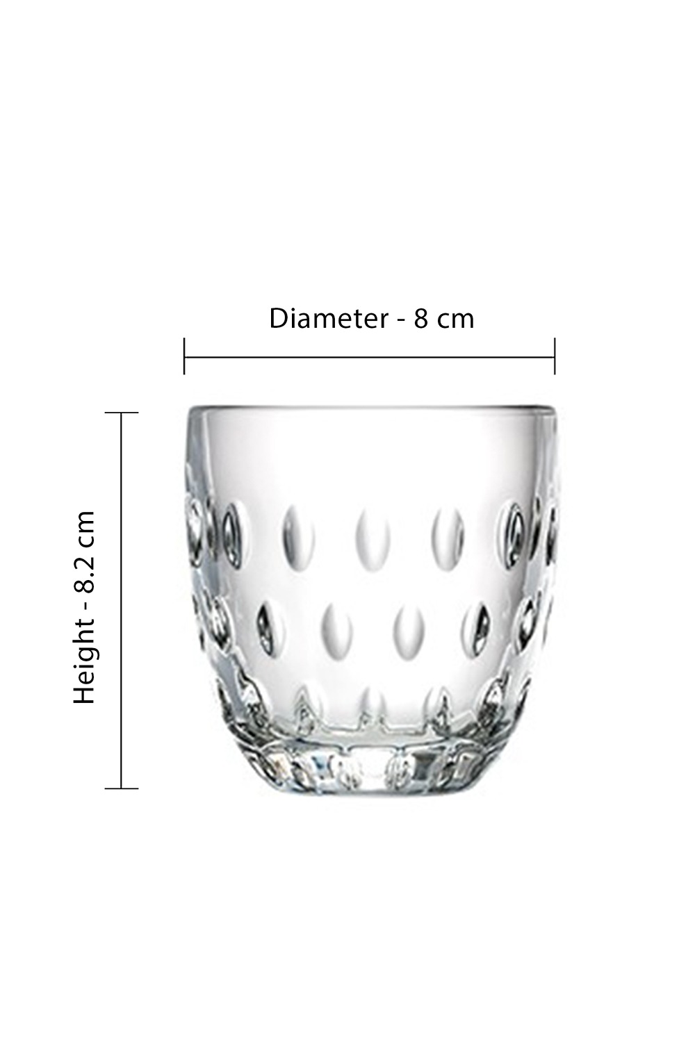 La Rochere Set Of 6 Almond Gobelet Glass Troquet