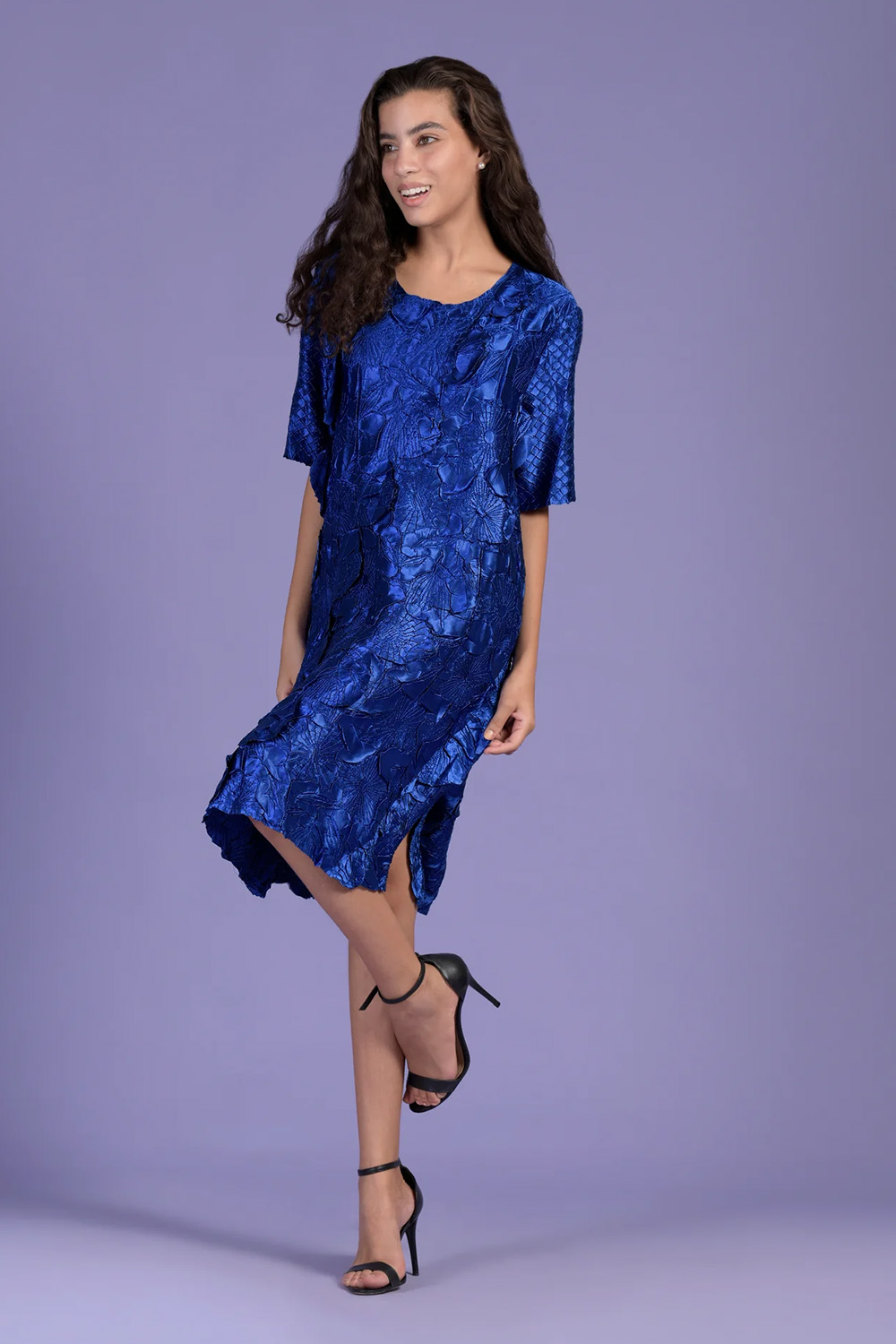 Fiona Fishbait Dress Pleated Dress - Sapphire