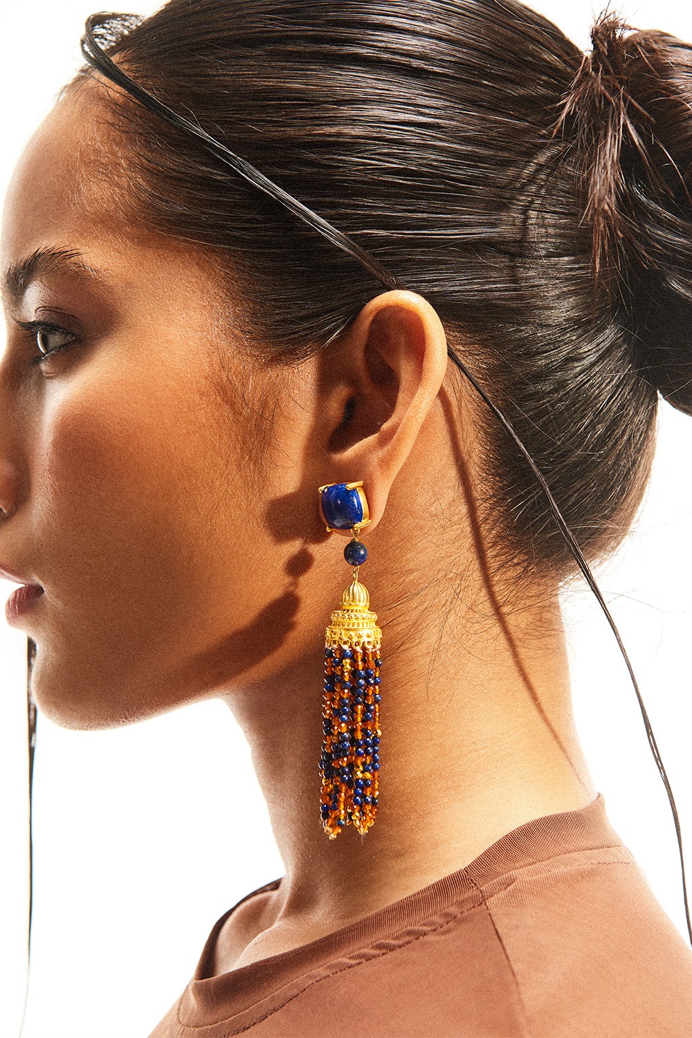 Temple Of Inspiration  Earrings (Lapis)