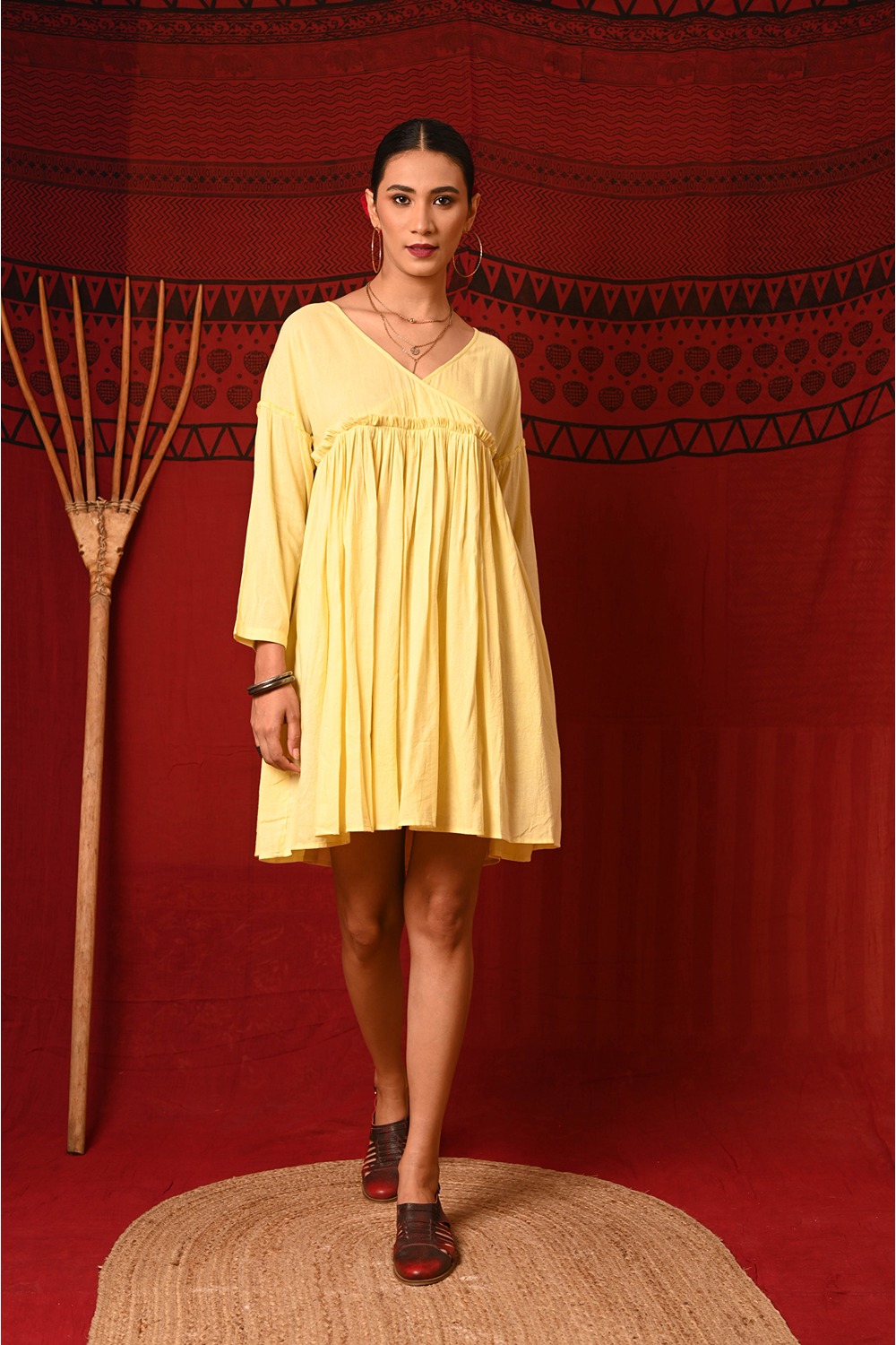  Yellow Cotton Dress 