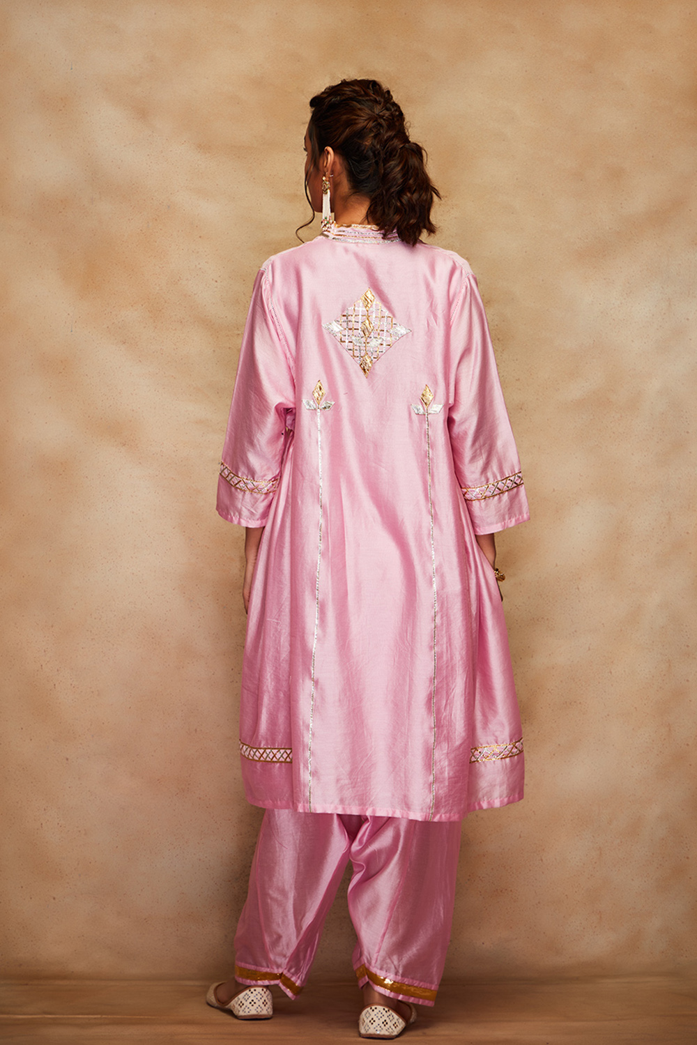 Pink Gota Kimono Tunic
