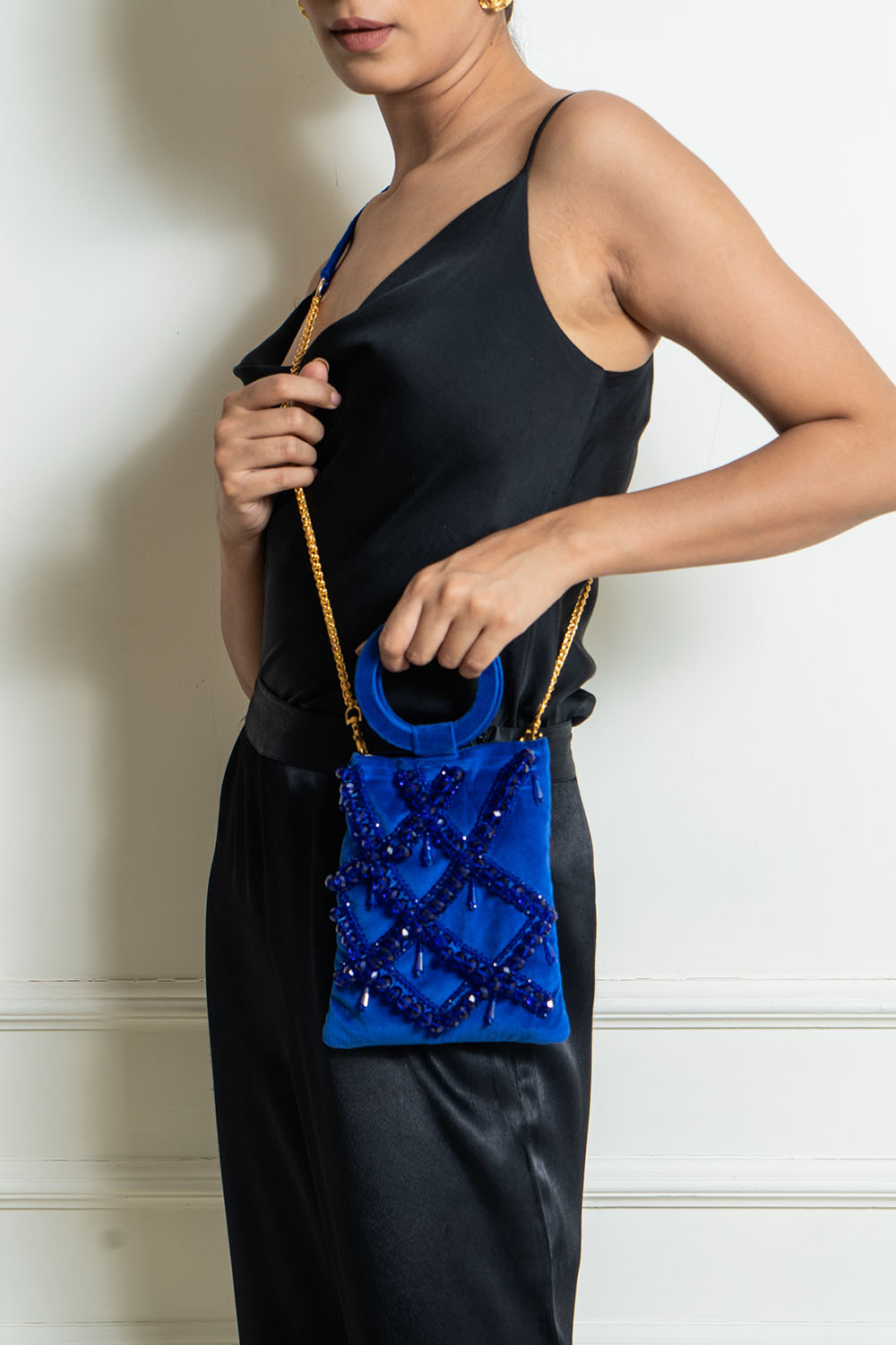 Diana Blue Luminaire Bag
