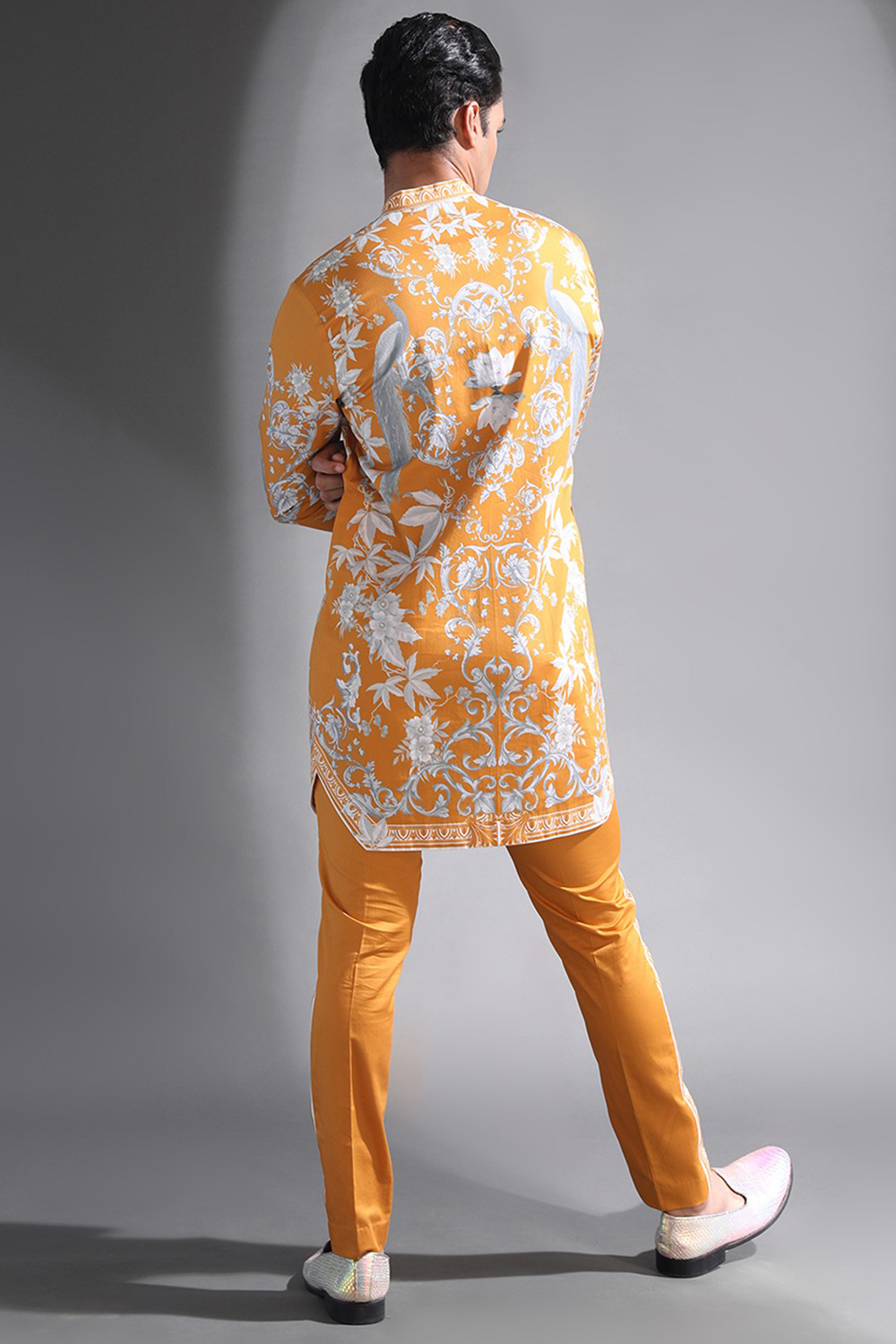 Yellow Baroque Side Striper Trousers
