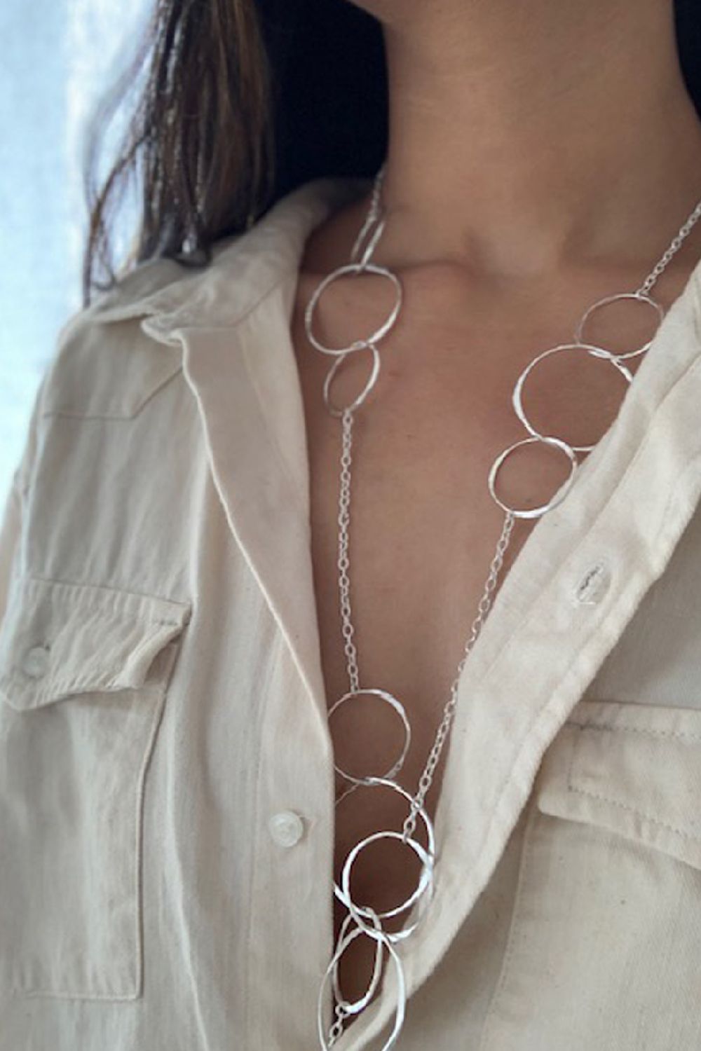 Trio Ring String Necklace