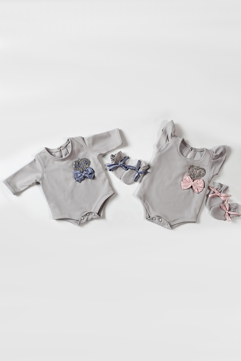 Crowned Jewelled Baby Boy Set