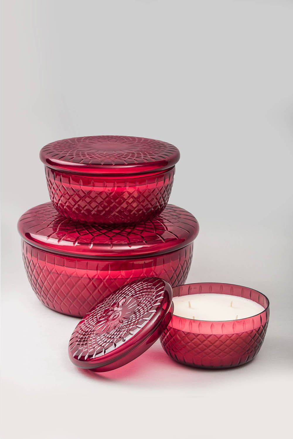 Royal Lid Bowl-Ruby-Scented Candle-S