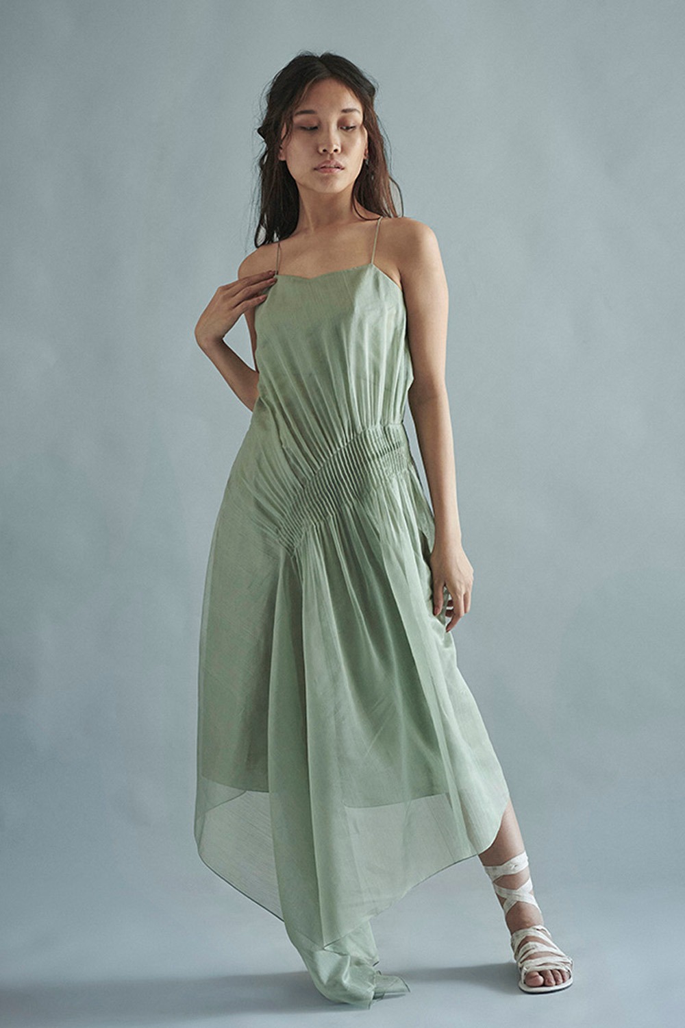 Leaflet Asymmetrical Dress