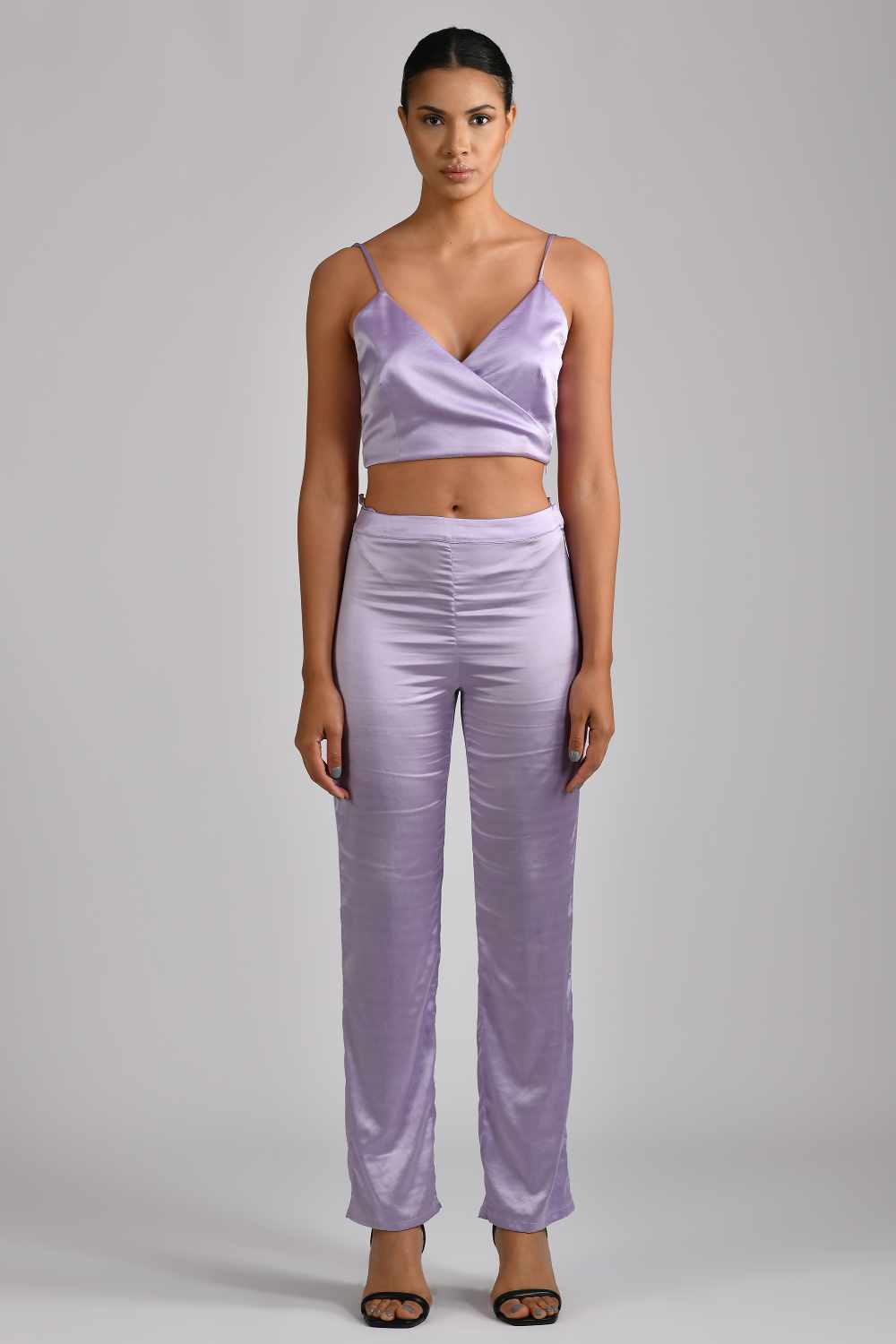 Lilac Sheer Jacket Set