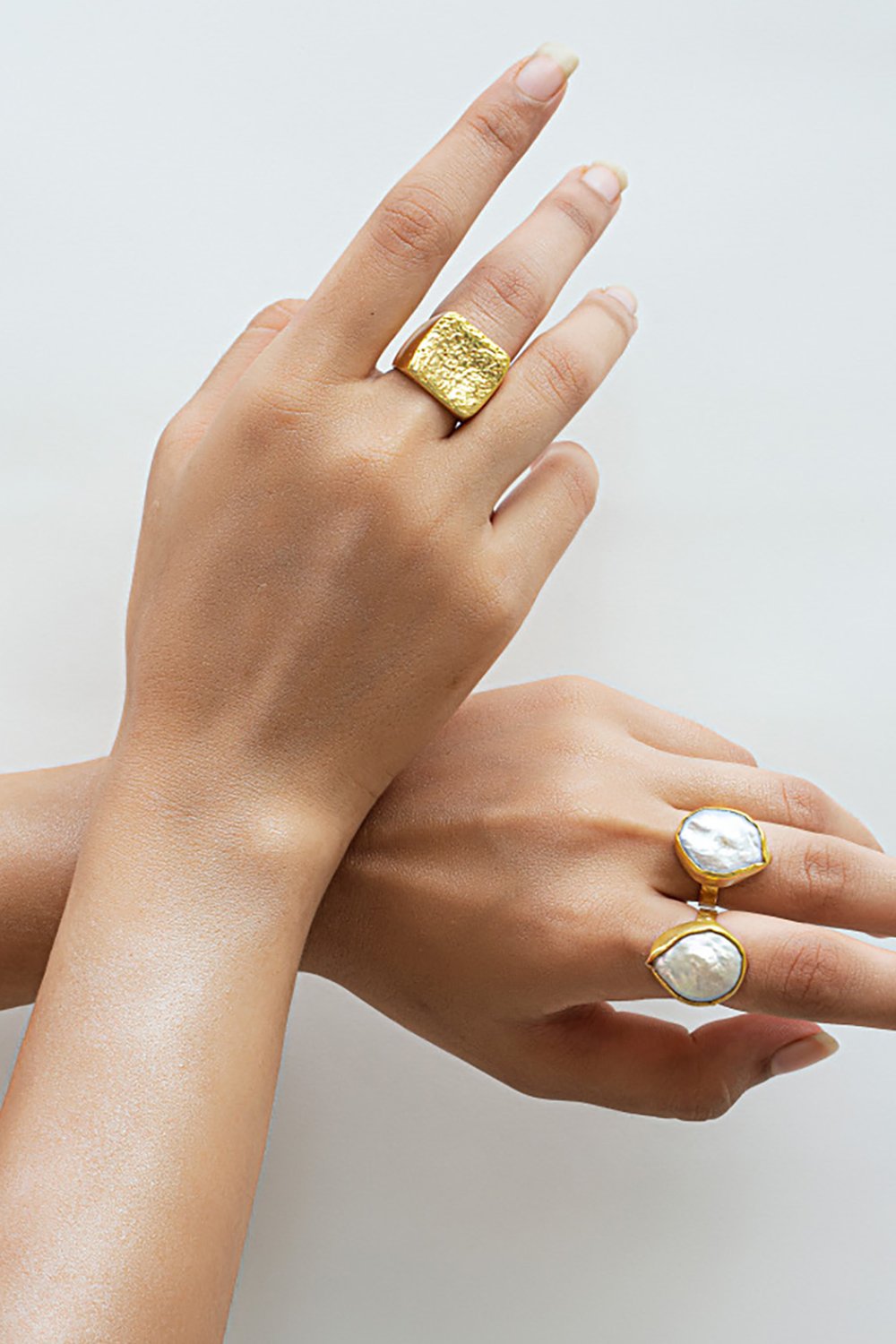 Mokuzai Kiyomi Pearl Adjustable Ring