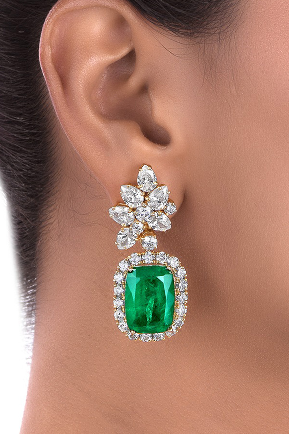 Green Big Earring 