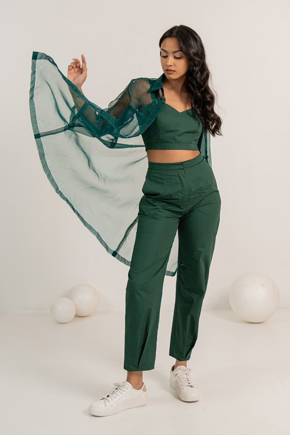 Green Water Printed Co-Ord Set 