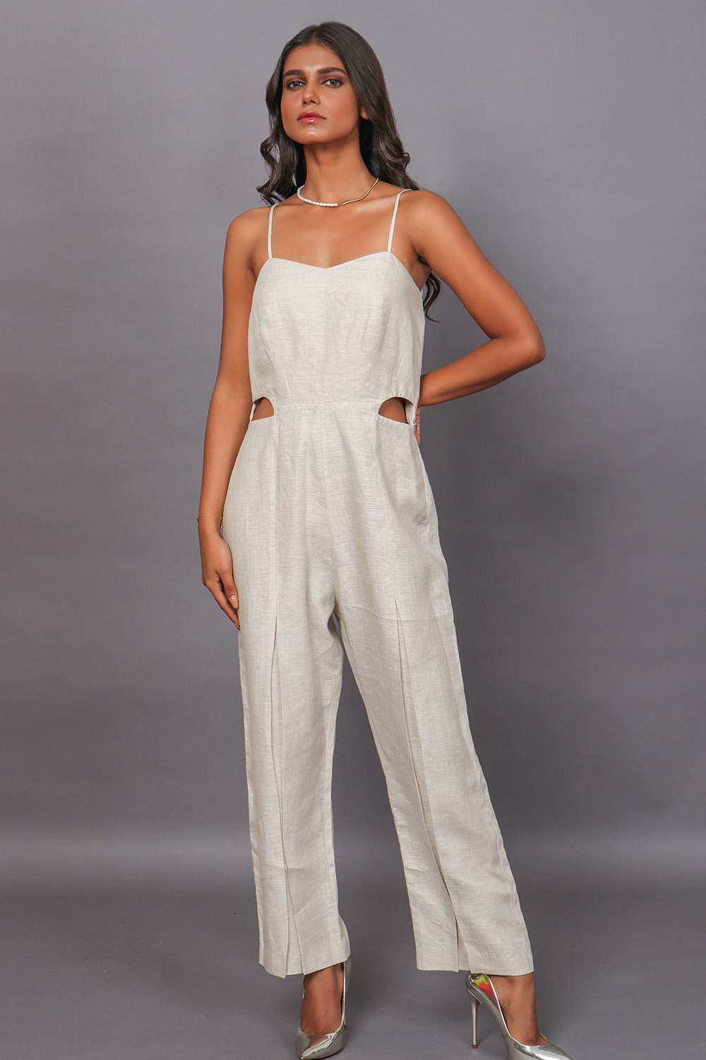 Duster Coat With A Peek-A-Boo Jumpsuit