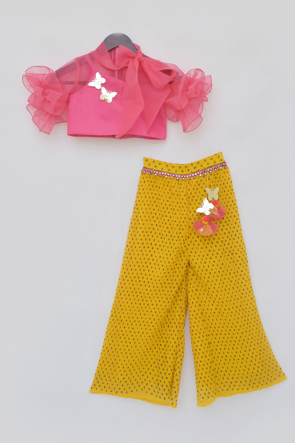 Hot Pink Top With Yellow Pants