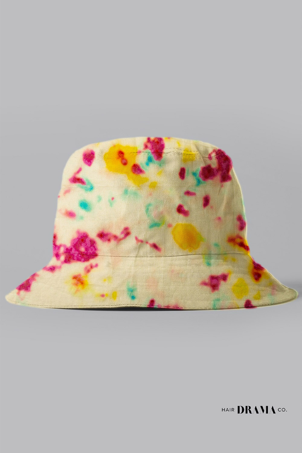 Kids Tie-Dye Bucket Hat - Pink & Yellow