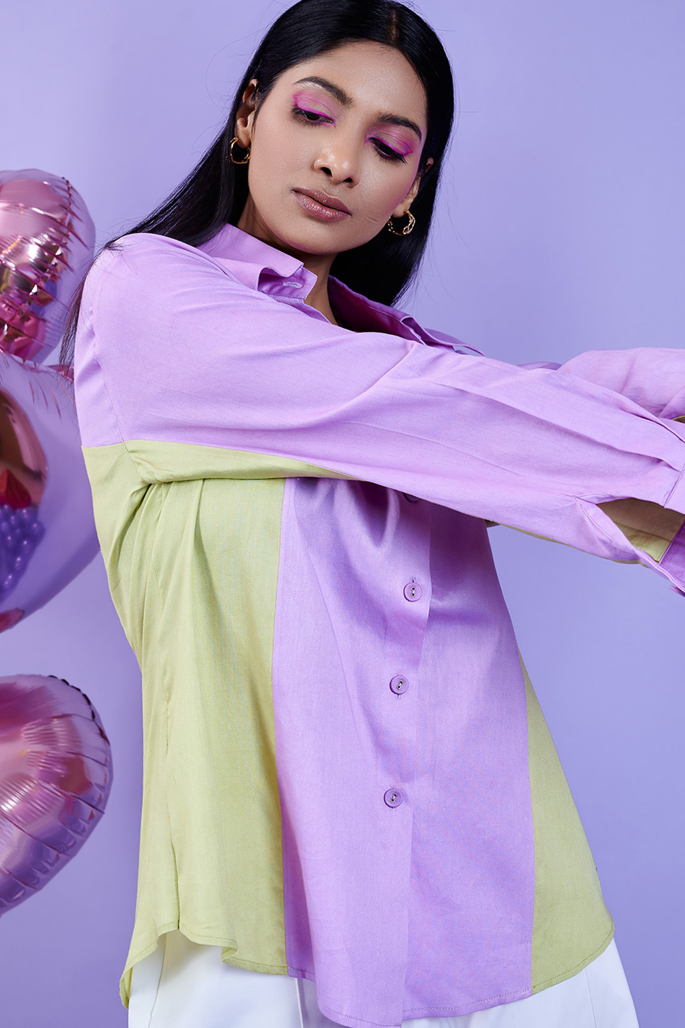 Beaming In Lilac Full Sleeve Shirt