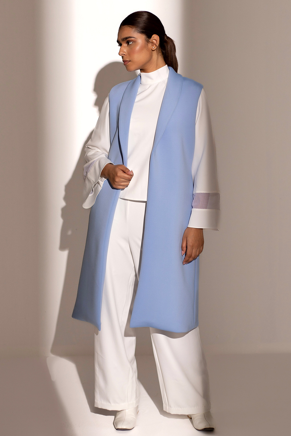 White and Blue coat Set