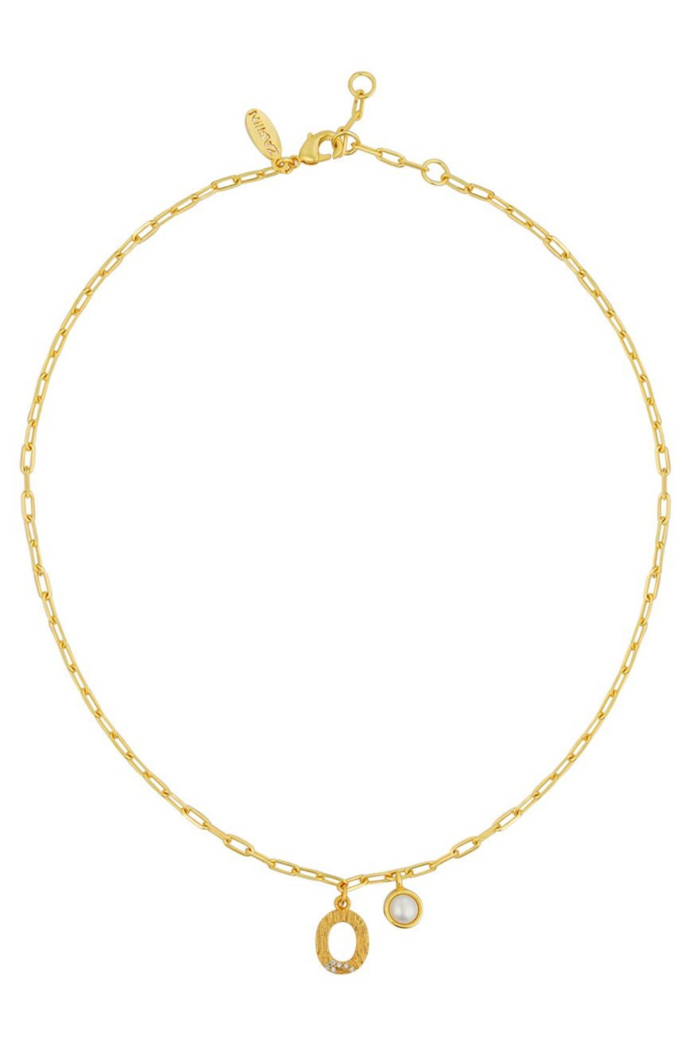 Gold Plated O Necklace  