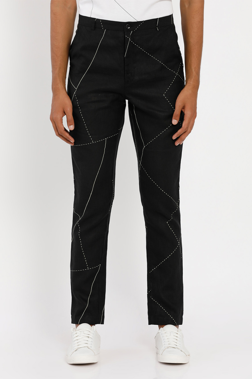 Black Toco Lines Trouser  