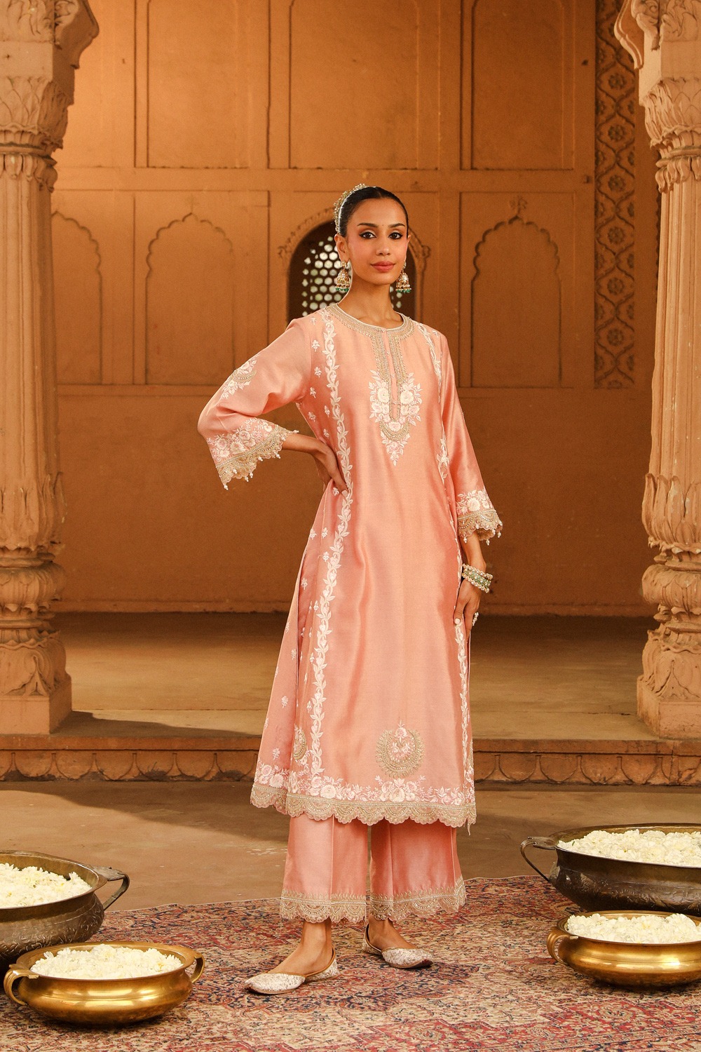 Yasna A-Line Palazzo Suit With Dupatta