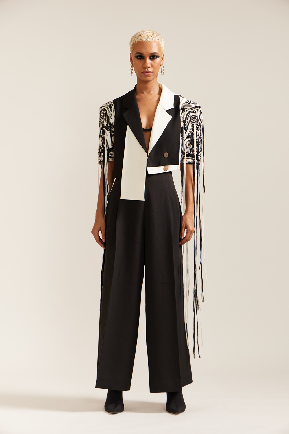 Black and White Let Loose Jacket Co-ord 