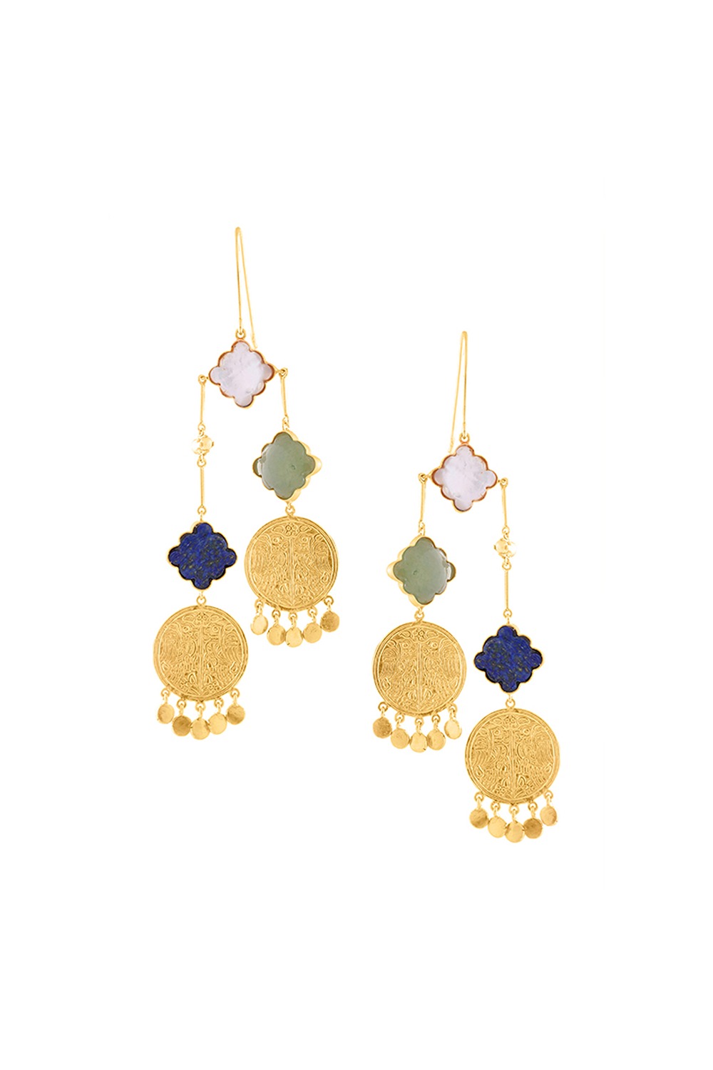 Everling Coin Fall Earrings