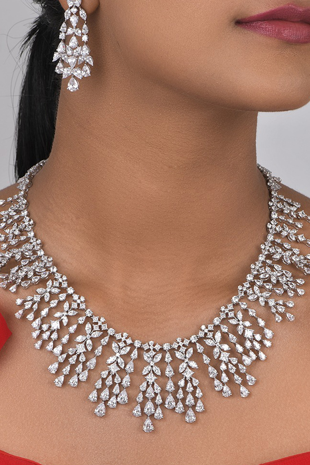 White Bridal Necklace