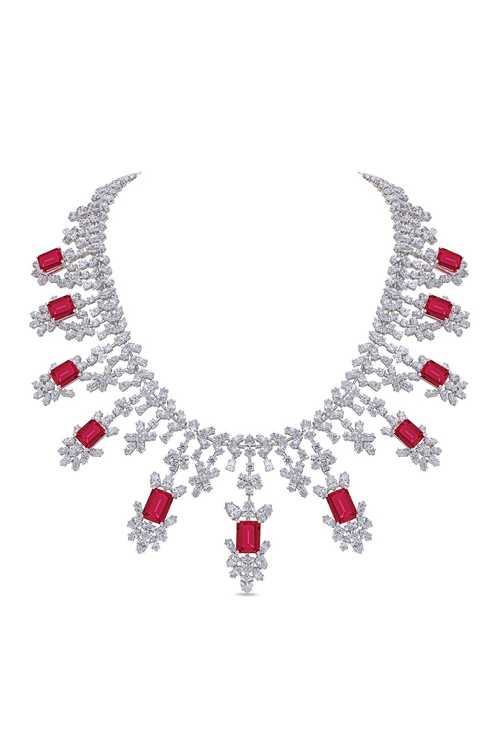 Red Bridal Necklace