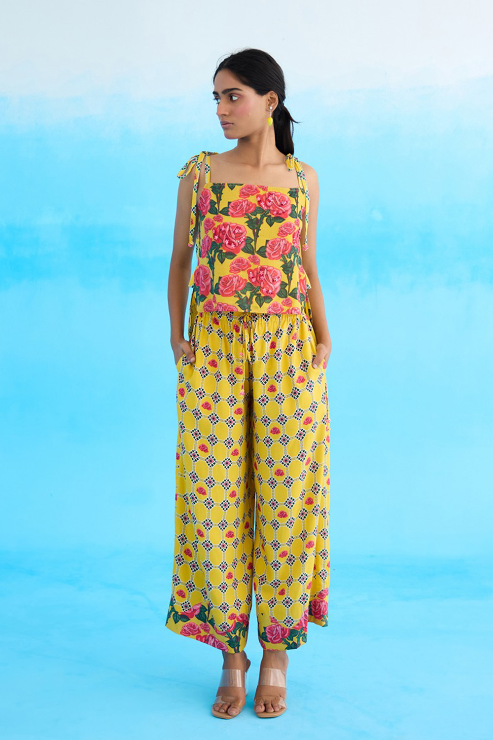 Yellow Rose Hi-Low Strappy Top