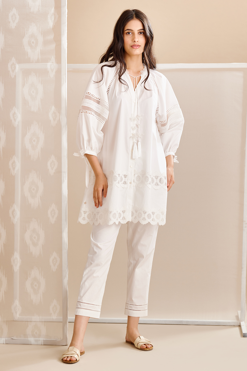 NYSA - White Tunis With Pant