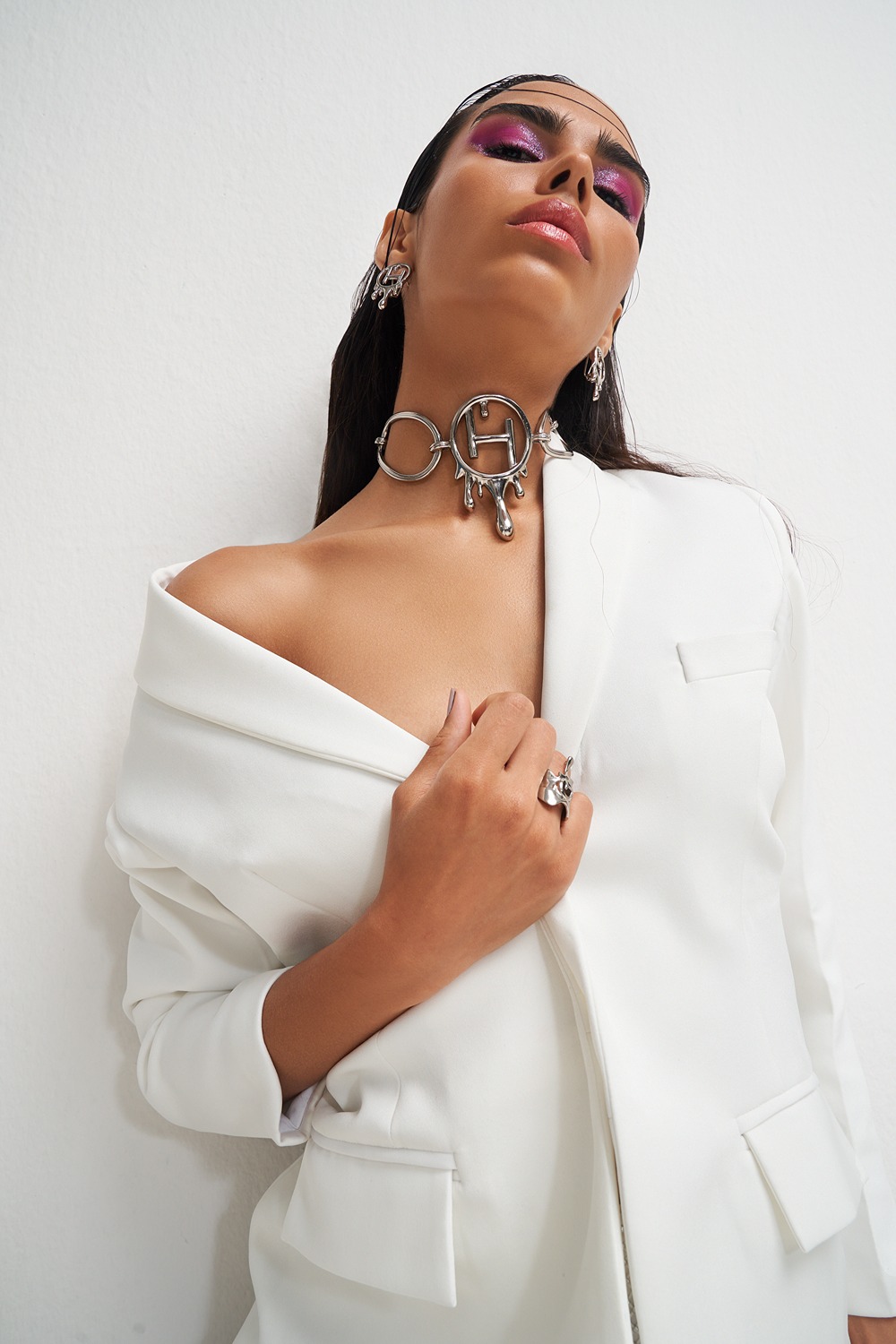 The Drip OH Link Choker-Silver