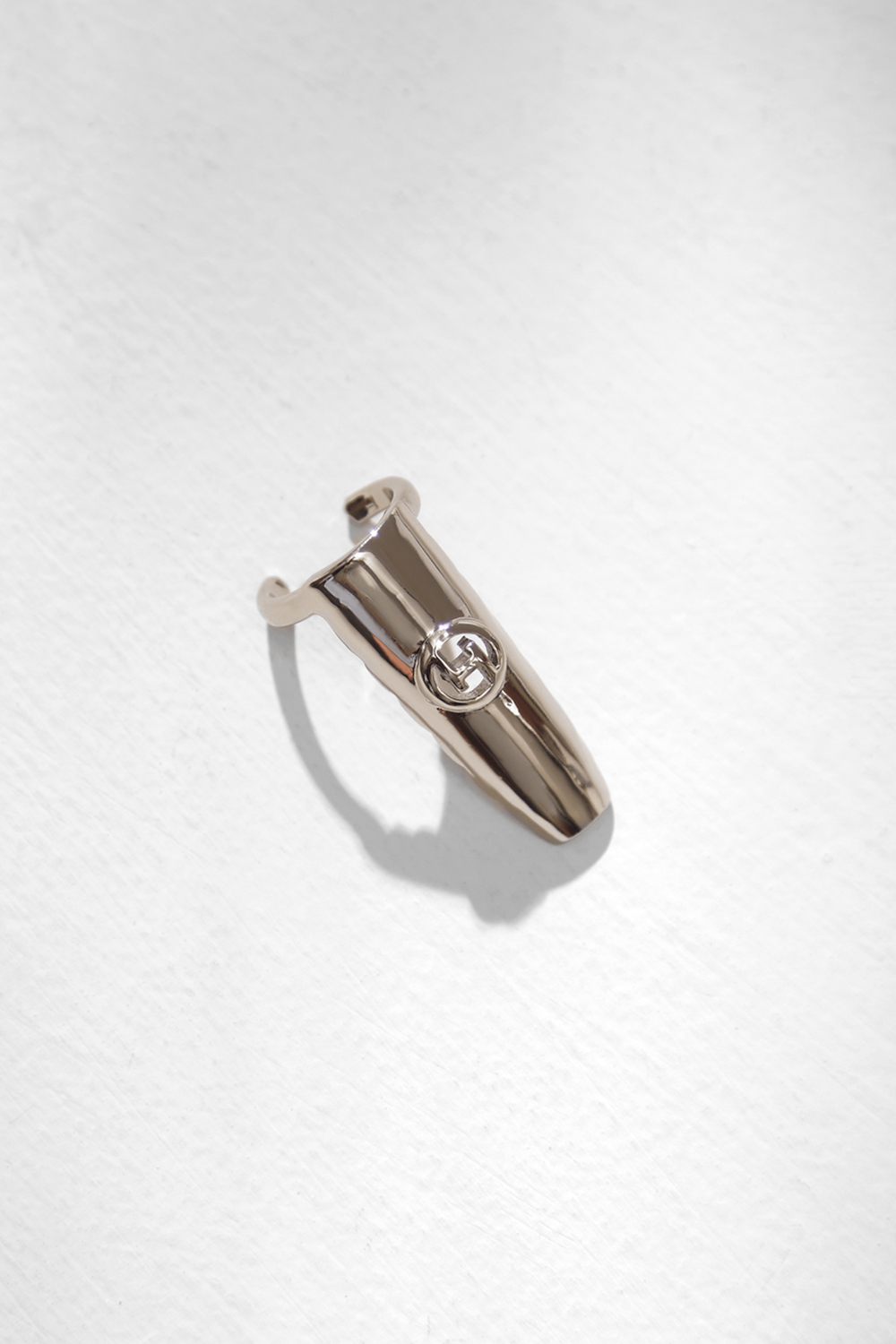 The Oh Monogram Fingertip Ring-Silver