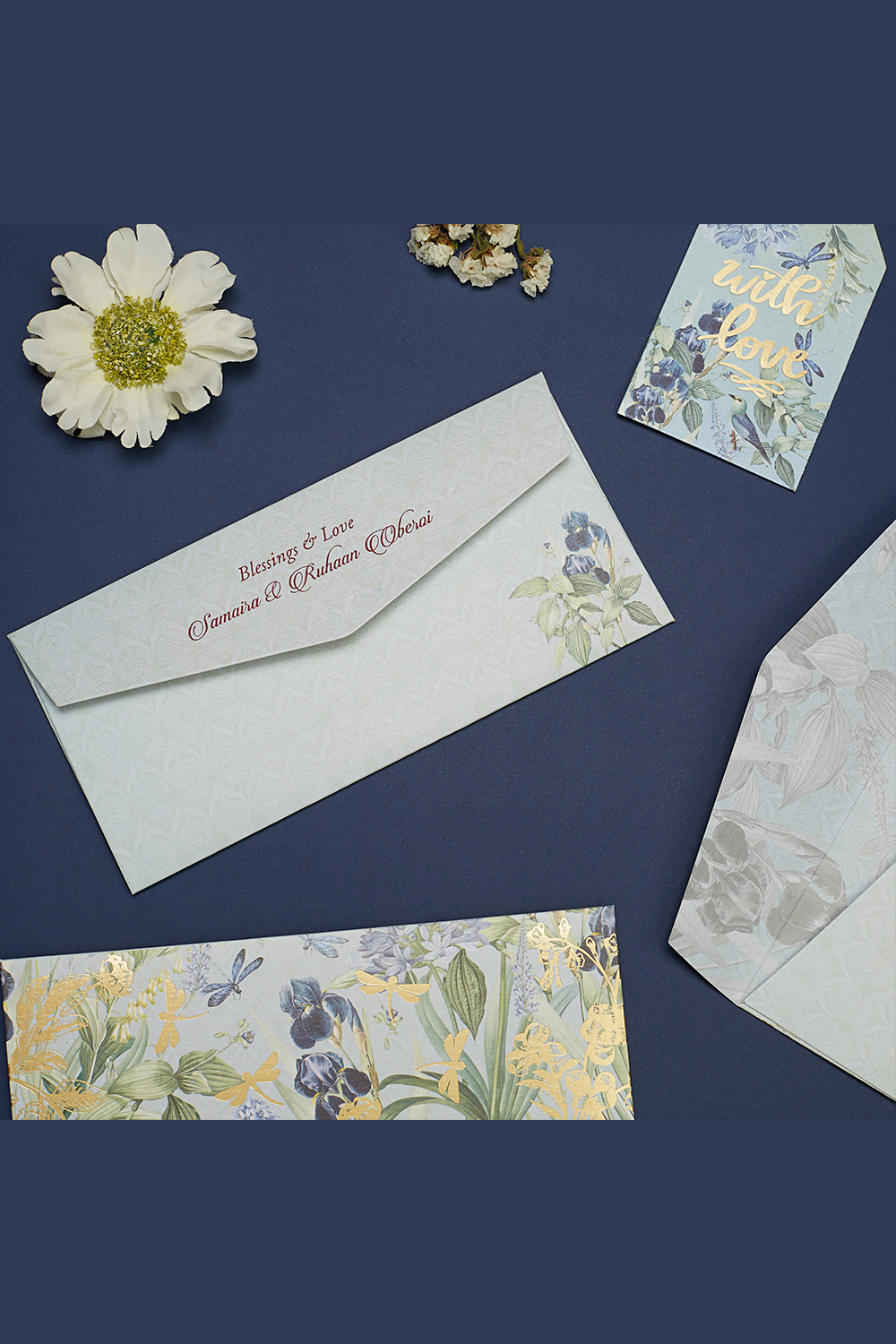 Personalized Spring Cascade Money Envelopes 