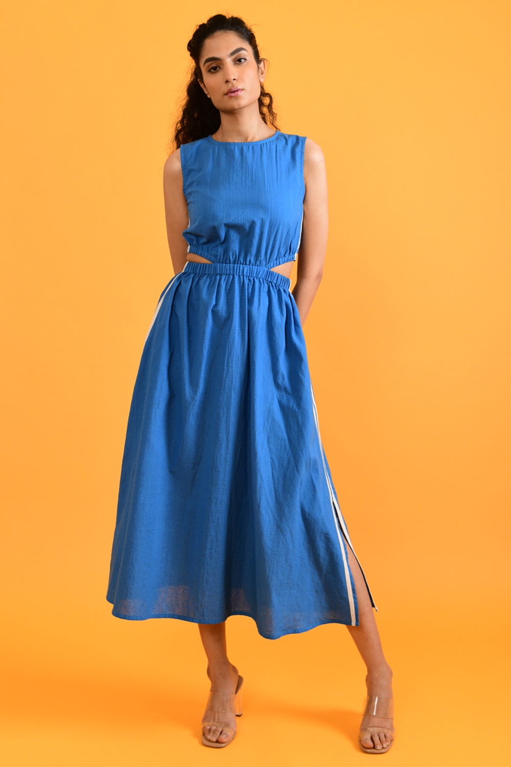 Egyptian Blue Cut Dress 