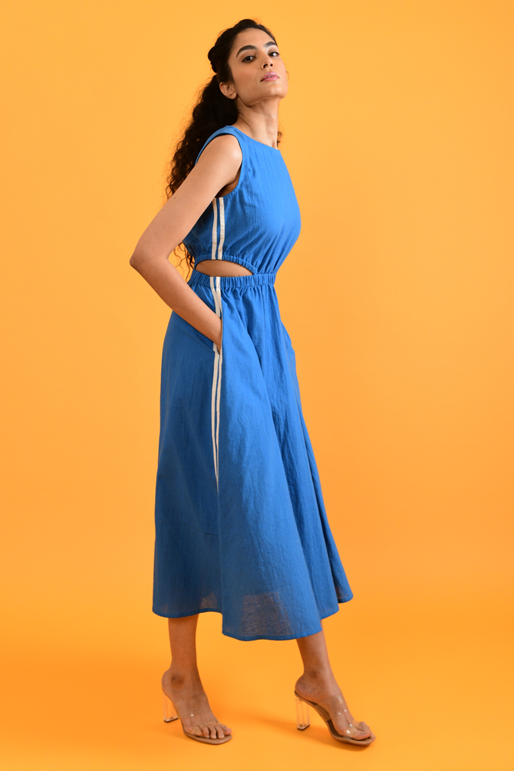 Egyptian Blue Cut Dress 