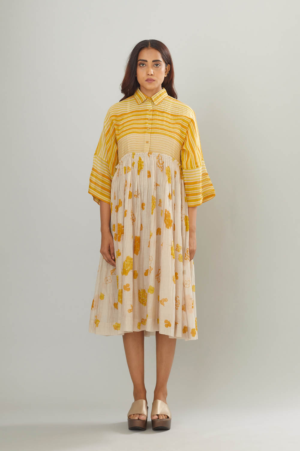 Yellow Charlette Bloom Dress