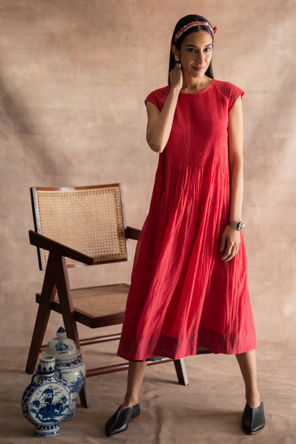 Imperial Red Yachi Dress