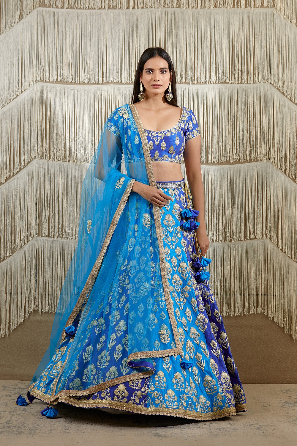 Buy Maroon Embroidery U Neck Printed Bridal Lehenga Set For Women by Shyam  Narayan Prasad Online at Aza Fashions.