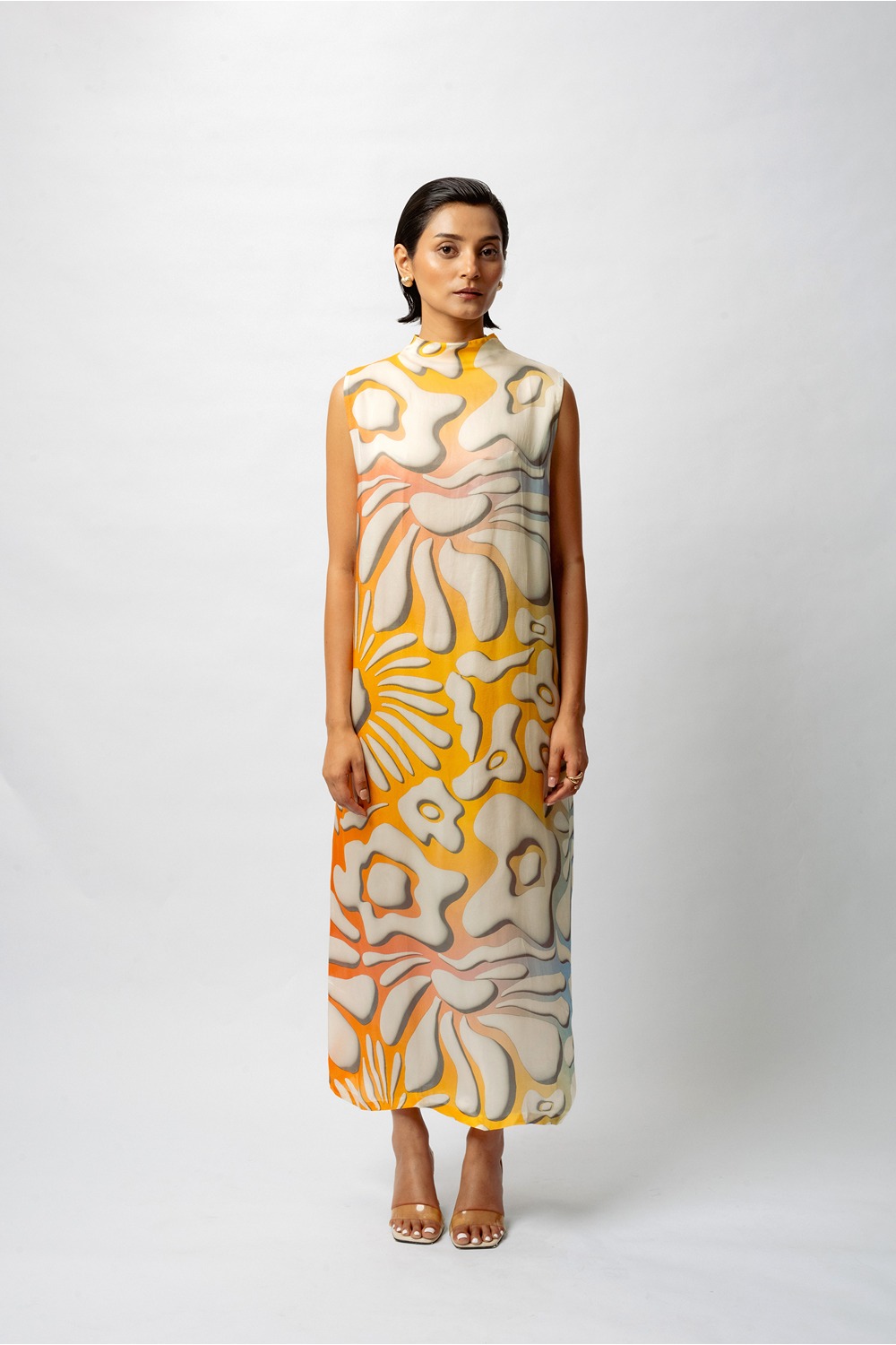 Satin Bliss Print Resort Dress