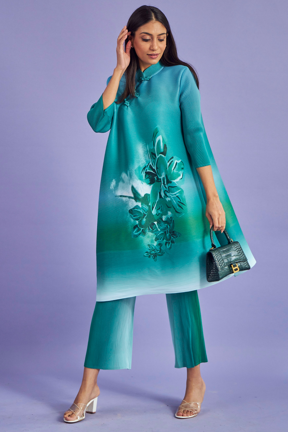 Long Tunic Printed With Pant