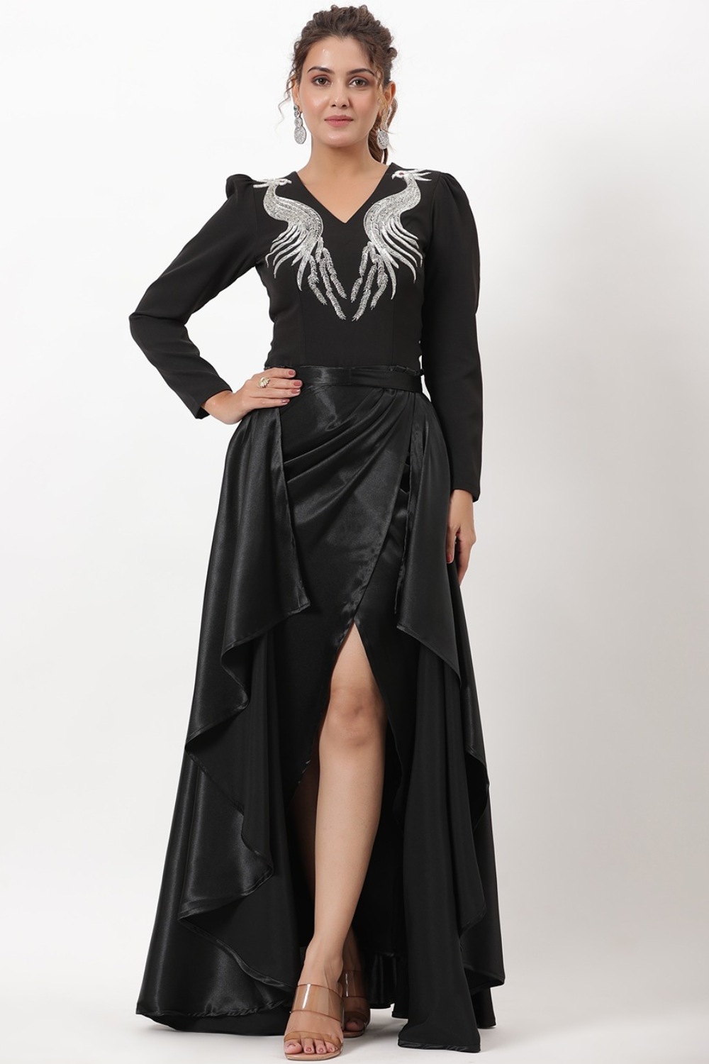 Black Drape Gown