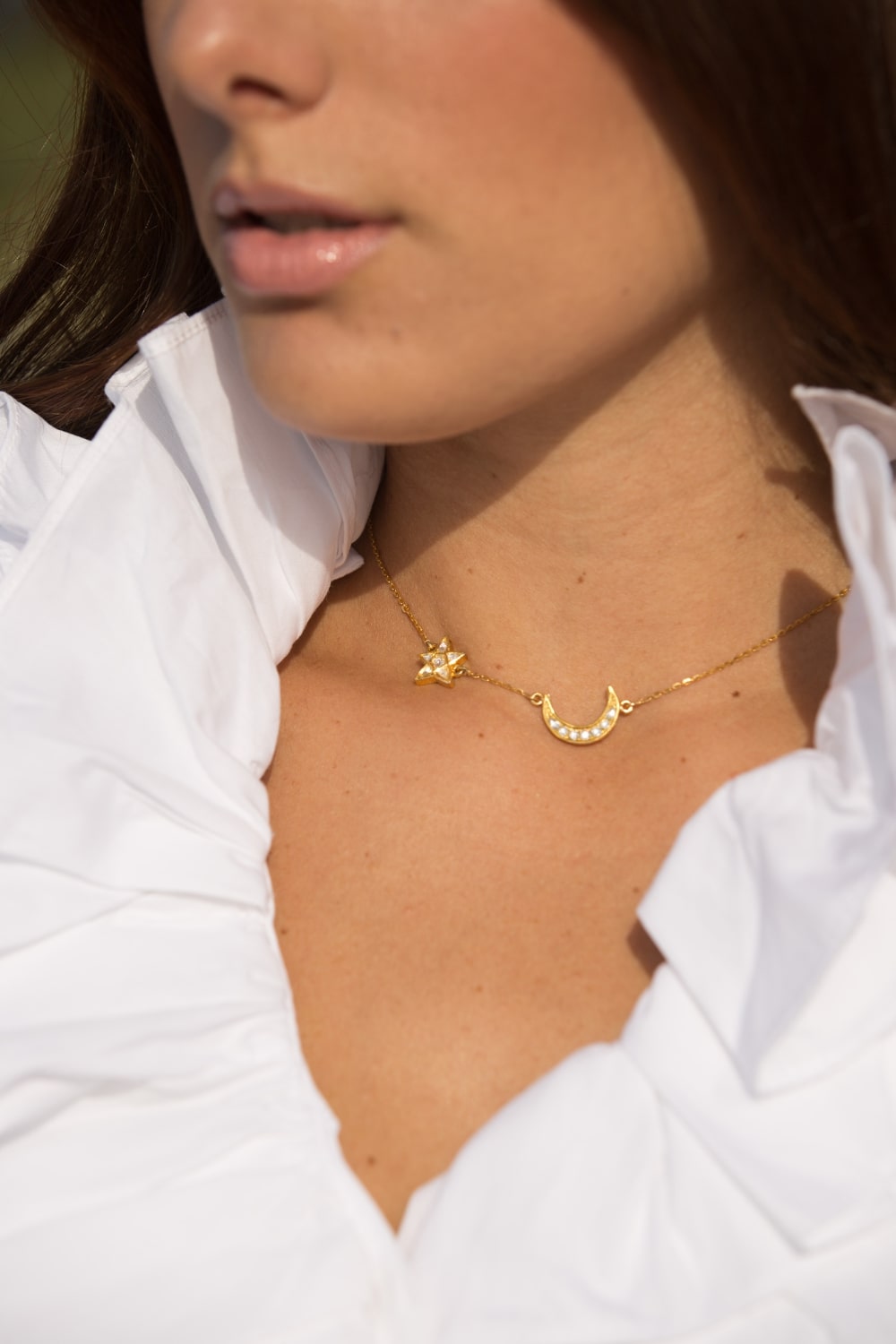 The Crescent & Star Polki Necklace