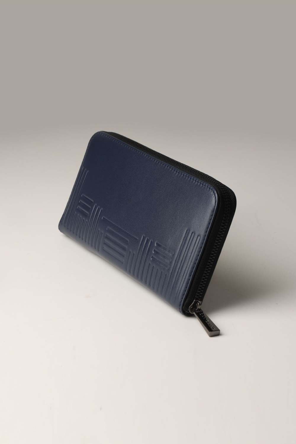 Embossed Wallet -Dark Blue