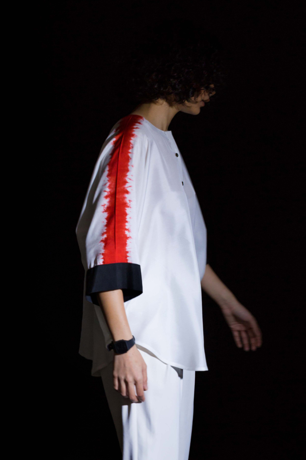 Flow Shirt - White And Red
