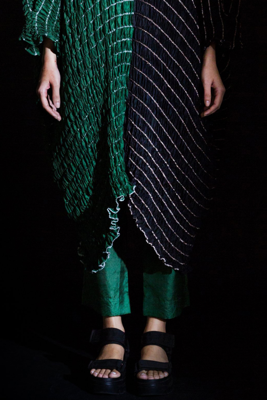 Nami Silk Pants - Green
