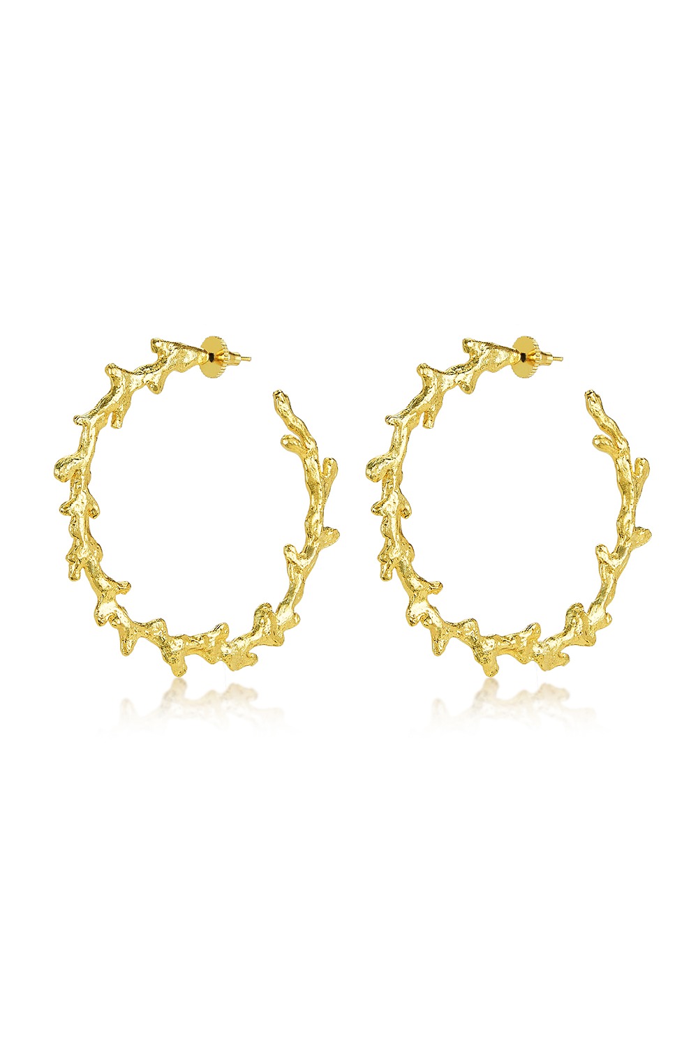 Nerice Coral Hoops