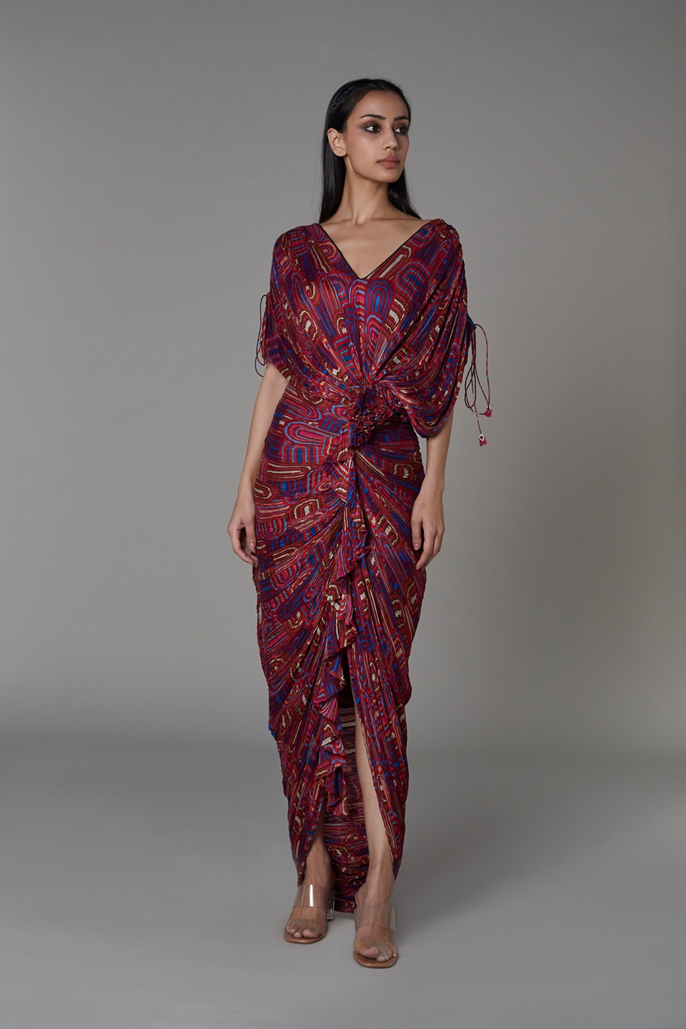 Quad Multicolour Saree Dress