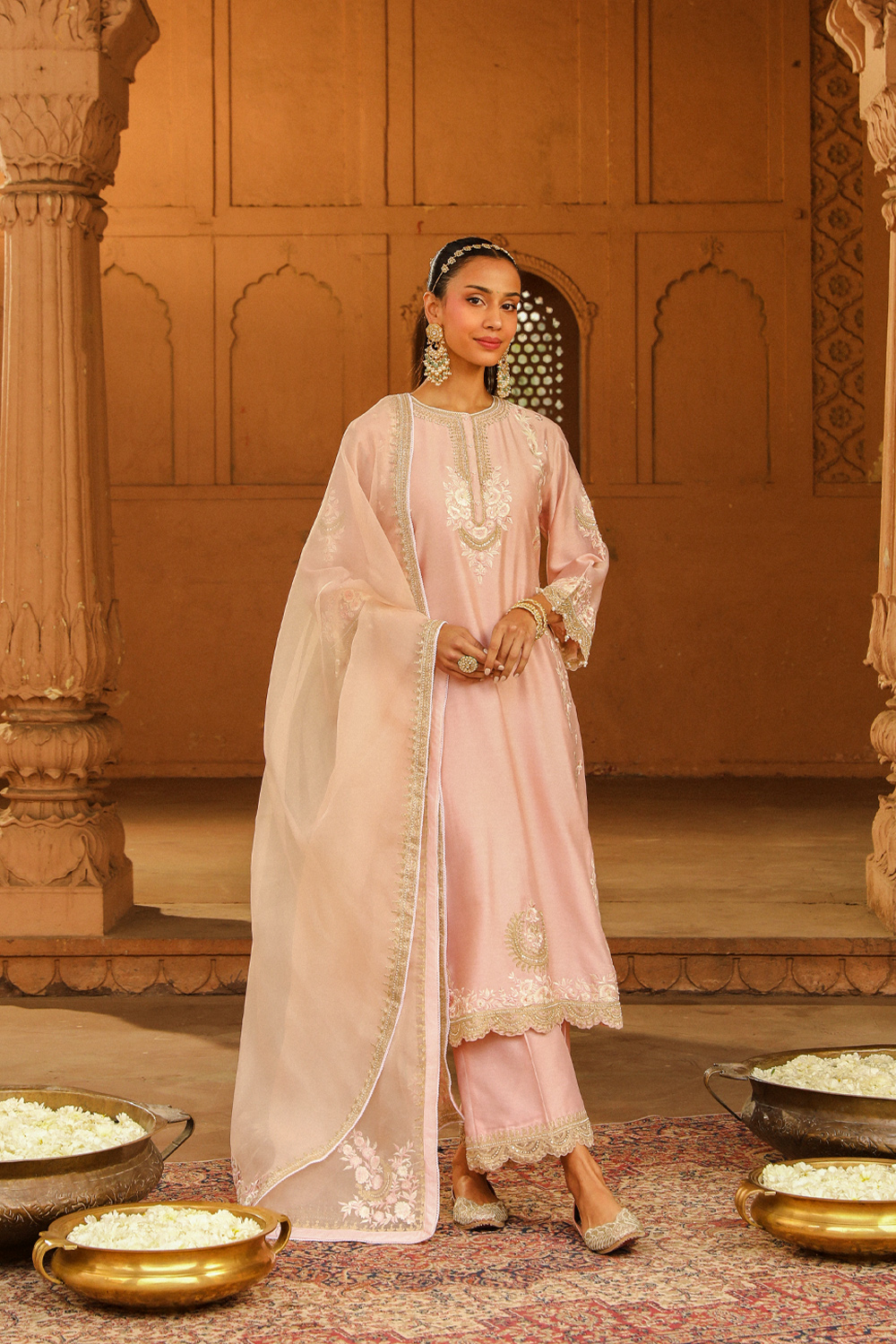 Yasna A-Line Palazzo Suit With Dupatta